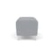 Lesro Siena Lounge Reception Loveseat Bench, Brushed Steel, RS Fog Upholstery SN6001 - alternate 2